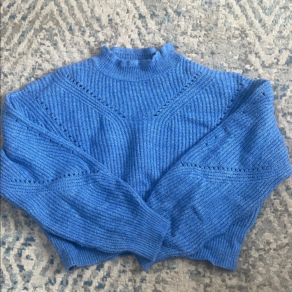 Urban Outfitters Blue Cowl Neck Sweater